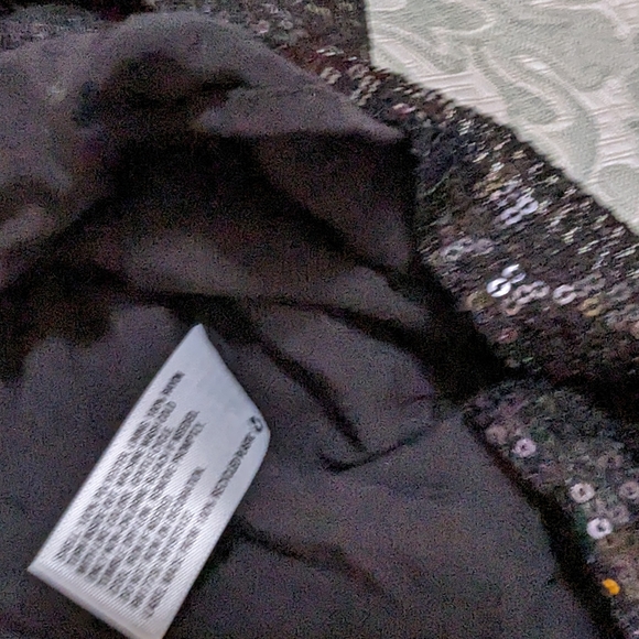 Sequined, Camisole Top in Black - Picture 3 of 4